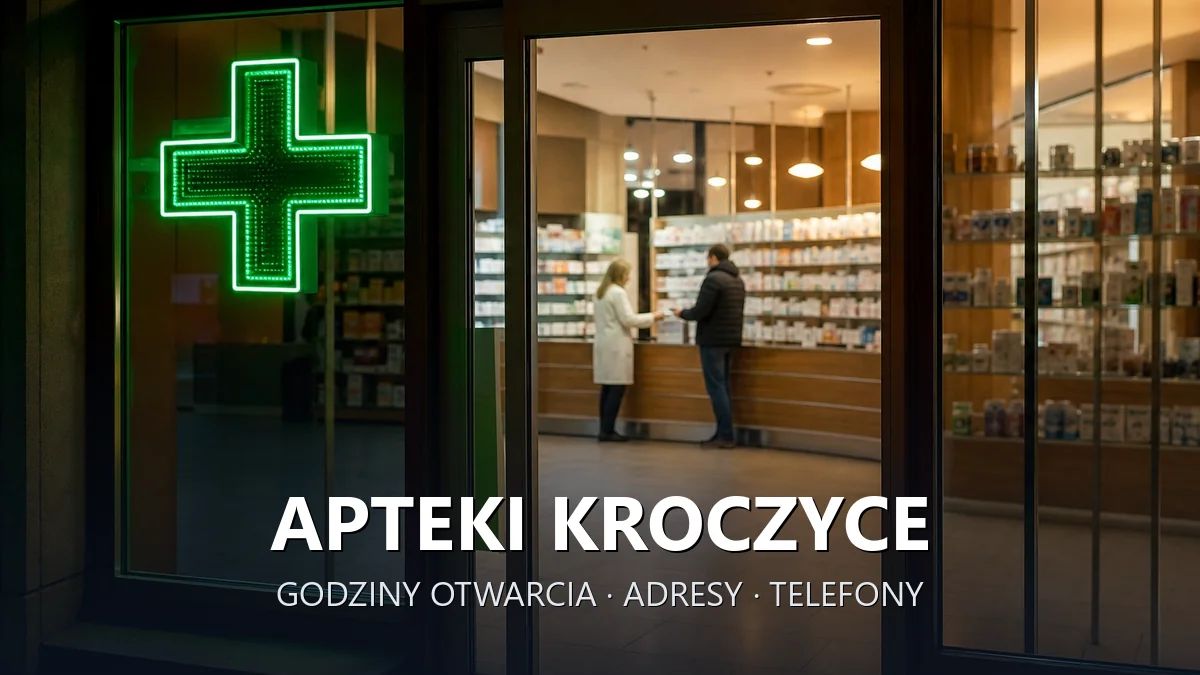 Apteki Kroczyce, powiat zawierciański - adresy, telefony, godziny otwarcia