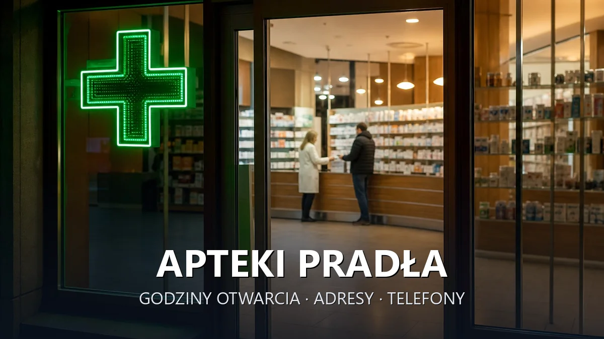 Apteki PRADŁA, gmina Kroczyce, powiat zawierciański - adresy, telefony, godziny otwarcia
