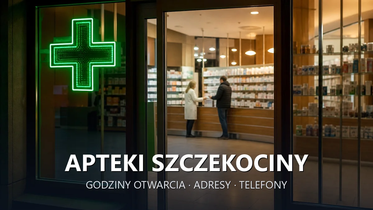Apteki Szczekociny, powiat zawierciański - adresy, telefony, godziny otwarcia