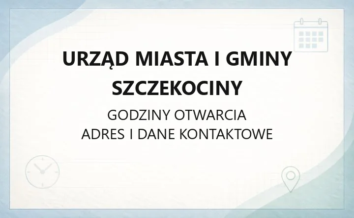 Urząd Miasta i Gminy Szczekociny - kontakt, adres, dostępność
