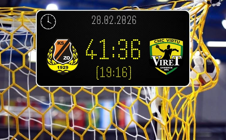 [PIŁKA RĘCZNA] KSZO Ostrowiec Świętokrzyski – CMC VIRTU VIRET Zawiercie 41:36 – Sensacja w I Lidze Mężczyzn (Grupa D), kolejka 18