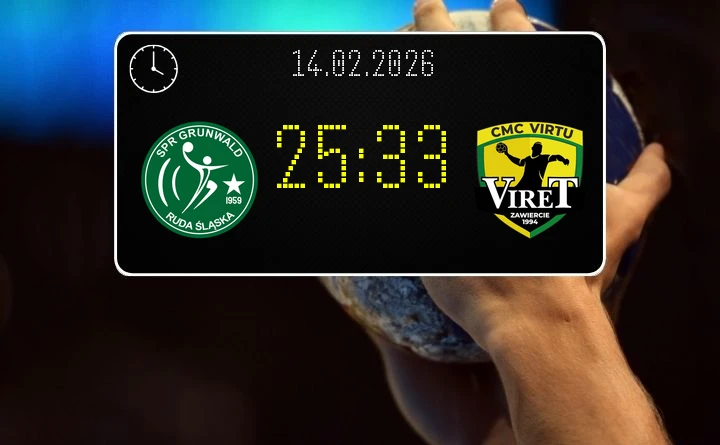 [PIŁKA RĘCZNA] SPR Grunwald Ruda Śląska – CMC VIRTU VIRET Zawiercie 25:33 – I Liga Mężczyzn (Grupa D), kolejka 16
