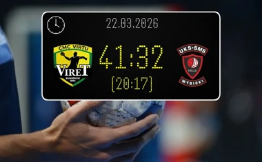 [PIŁKA RĘCZNA] CMC VIRTU VIRET Zawiercie – UKS SMS Wybicki Kielce 41:32 w I Lidze Mężczyzn (Grupa D) – lider z Zawiercia pewnie dopisał dwa punkty