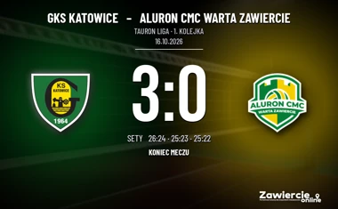 [SIATKÓWKA] Tauron Liga: GKS Katowice – Aluron CMC Warta Zawiercie 3:0. Beniaminek zatrzymał serię gości