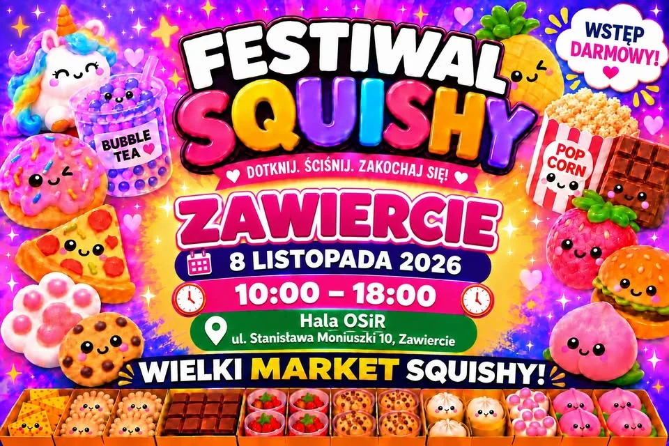 Obraz do artykułu: Festiwal Squishy w Zawierciu 2026