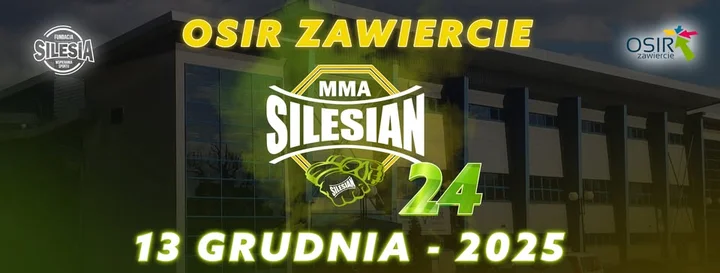 Grafika promocyjna wydarzenia Zawiercie Silesian MMA 24 — gala MMA w Zawierciu, 13 grudnia 2025