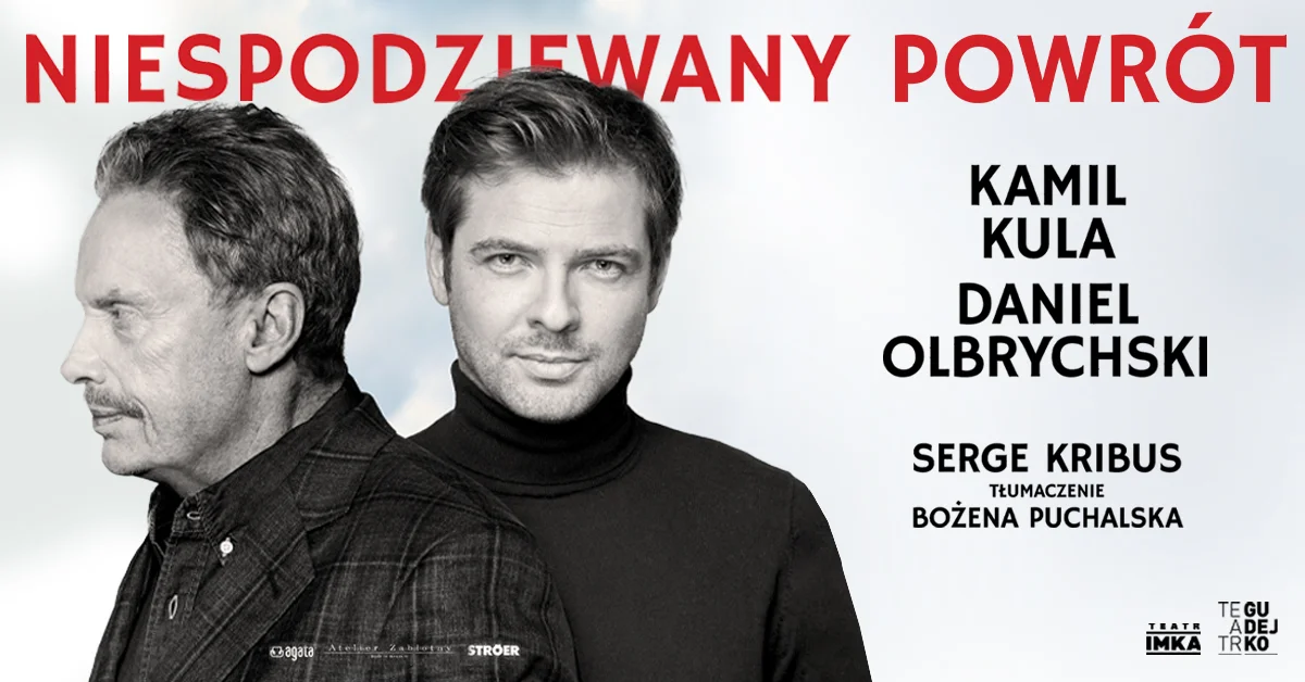 Grafika promocyjna wydarzenia Spektakl teatralny z udziałem Daniela Olbrychskiego w Zawierciu