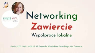 Grafika promocyjna wydarzenia Zawiercie: Networking | Współprace lokalne — spotkanie dla lokalnych przedsiębiorców
