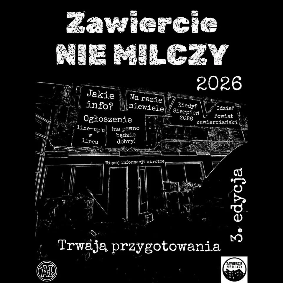 Grafika promocyjna wydarzenia Zawiercie Nie Milczy v3 wraca do miasta