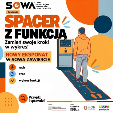 Spacer, który rysuje wykres. Nowy eksponat czeka w SOWA Zawiercie