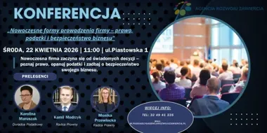W Zawierciu przedsiębiorcy usłyszą, jak bezpieczniej prowadzić firmę