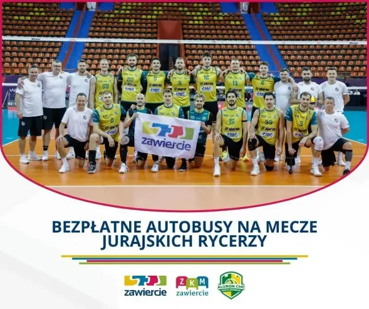 Darmowy autobus na siatkarski bój Jurajskich Rycerzy pojedzie spod hali i dworca