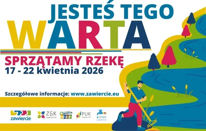 Zawiercie szykuje wielkie sprzątanie Warty z udziałem szkół i druhów