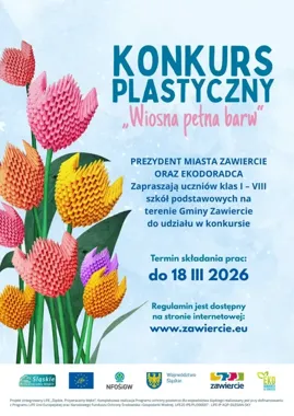 Konkurs plastyczny dla uczniów – „Wiosna pełna barw” zaprasza młodych twórców
