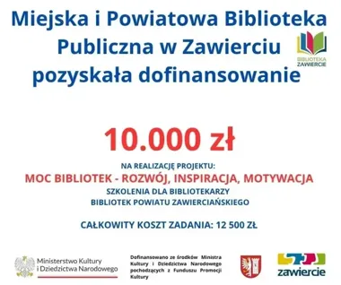 Biblioteka w Zawierciu z nowym wsparciem dla bibliotekarzy