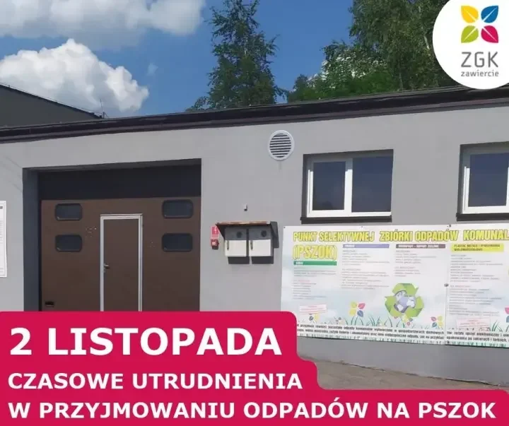 PSZOK w Zawierciu z czasowymi utrudnieniami. Chodzi o ciężkie odpady