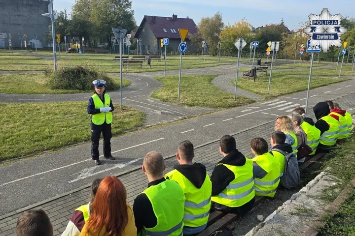 Zawiercie: uczniowie sprawdzili wiedzę na miasteczku drogowym