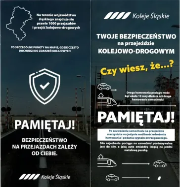Pociąg hamuje 13 razy dłużej niż samochód. Ostrzeżenie dla kierowców
