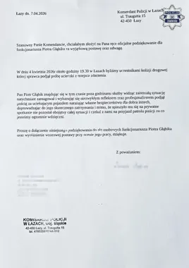 Po kolizji uciekł, a po służbie dogonił go dzielnicowy z Łaz