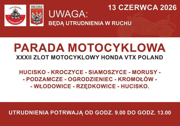 Motocykle przejadą przez powiat – w sobotę kierowcy muszą zwolnić