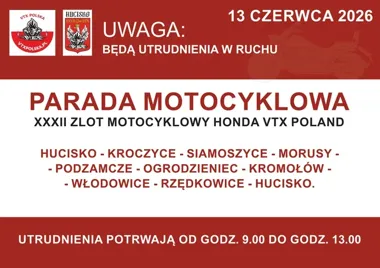 Motocykle przejadą przez powiat – w sobotę kierowcy muszą zwolnić